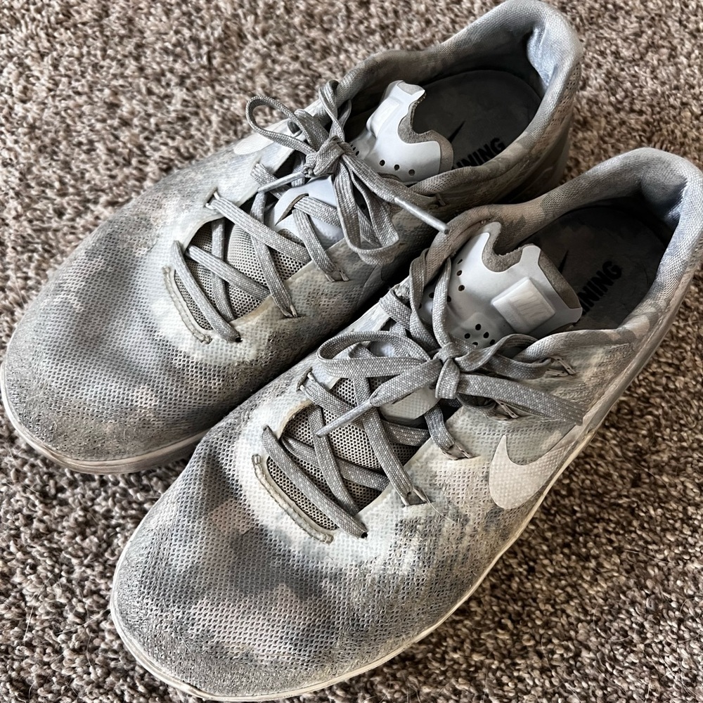 White camo Nike metcons